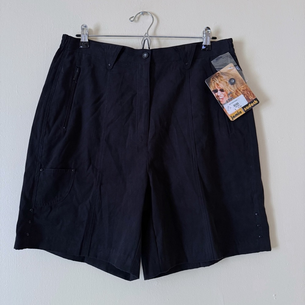 Jamie Sadock Shorts Womens Black Golf Bermuda NWT Sizd 14